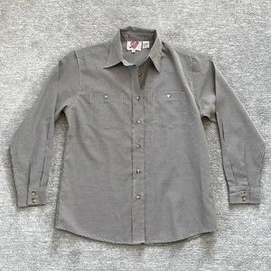 Vintage Keren Hart Black/White Gingham Buttondown